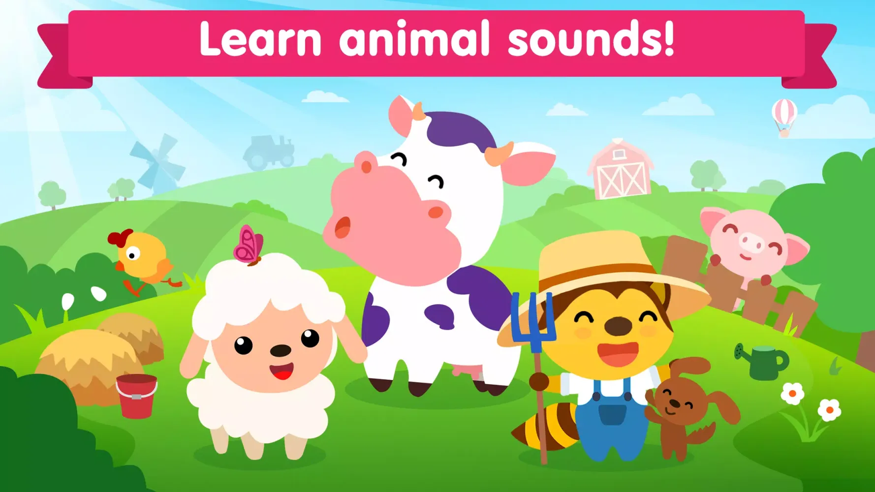 Animal sounds games for babies应用截图