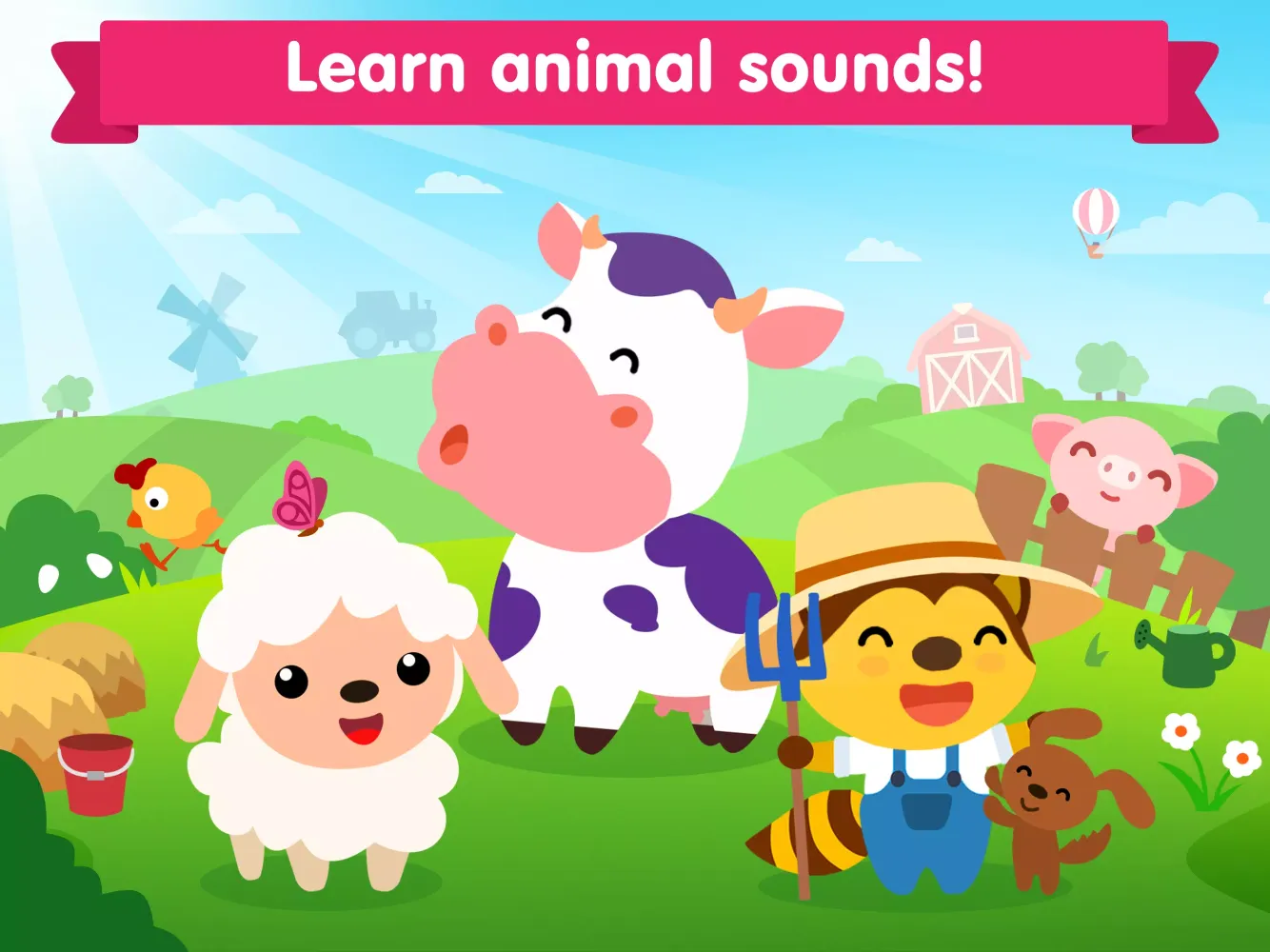 Animal sounds games for babies应用截图