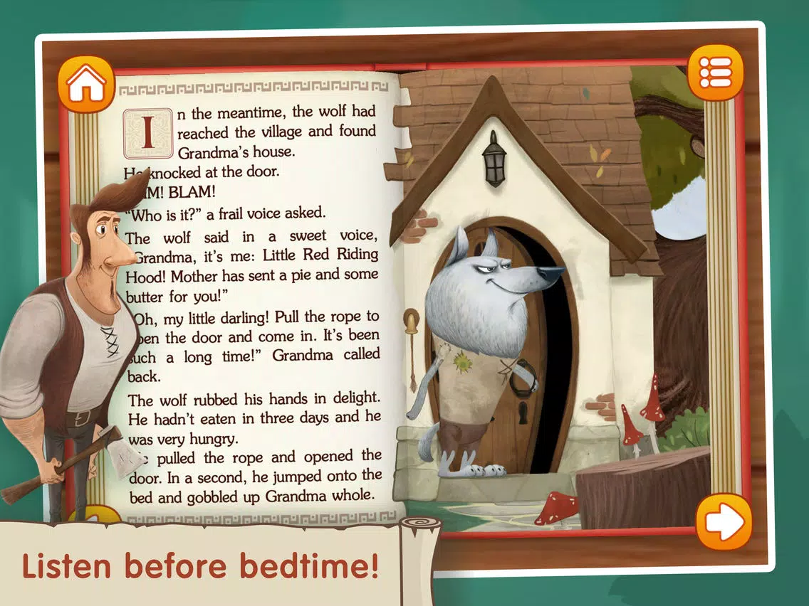 تصاویر The Little Red Riding Hood ~ Fairy Tale for Kids iPad 