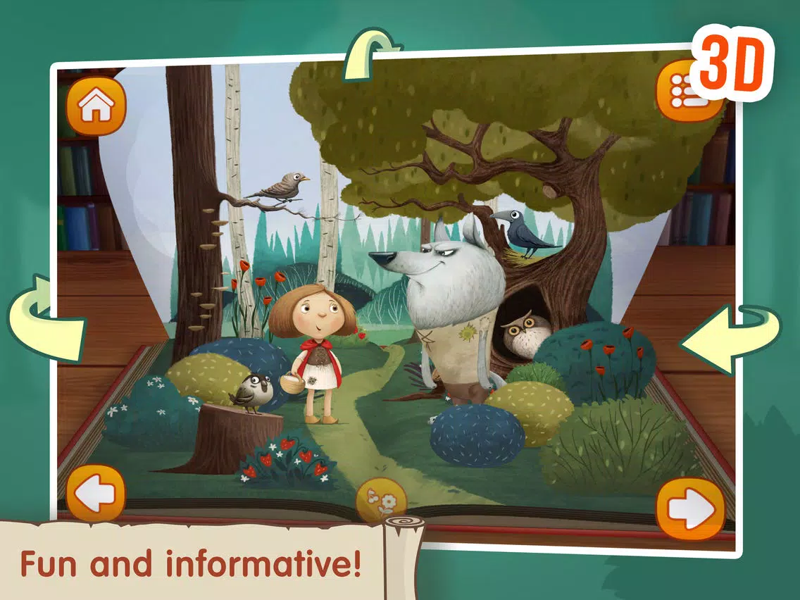 تصاویر The Little Red Riding Hood ~ Fairy Tale for Kids iPad 