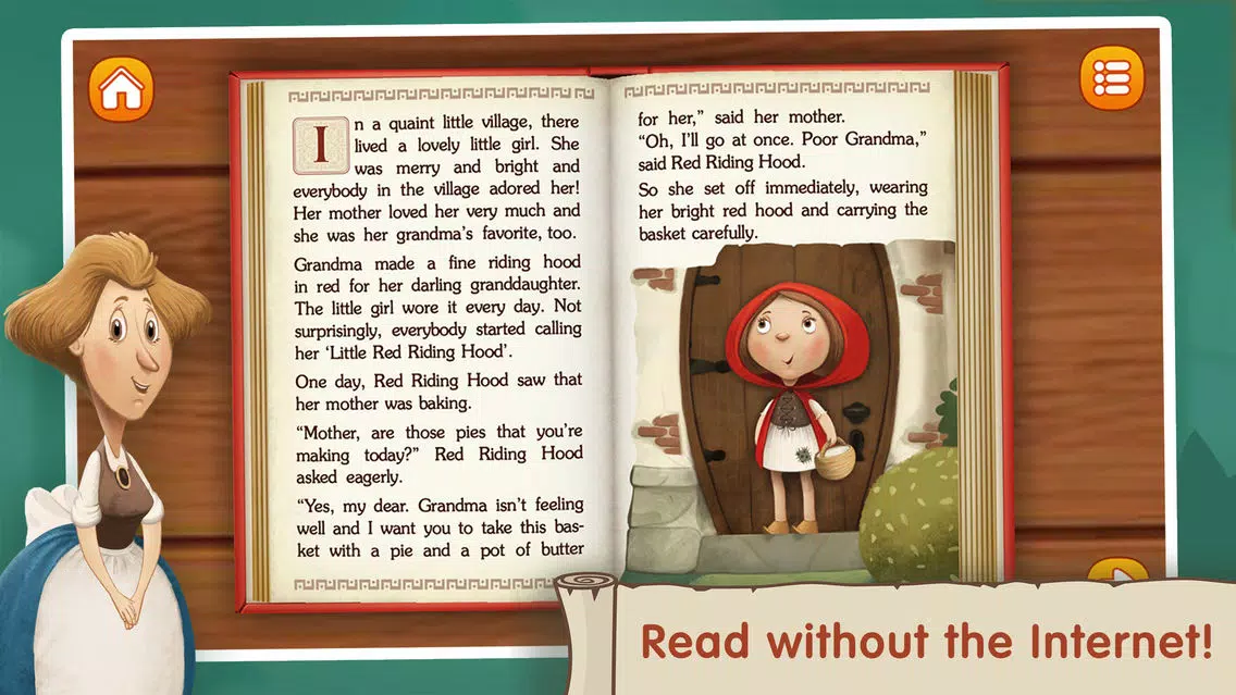 تصاویر The Little Red Riding Hood ~ Fairy Tale for Kids