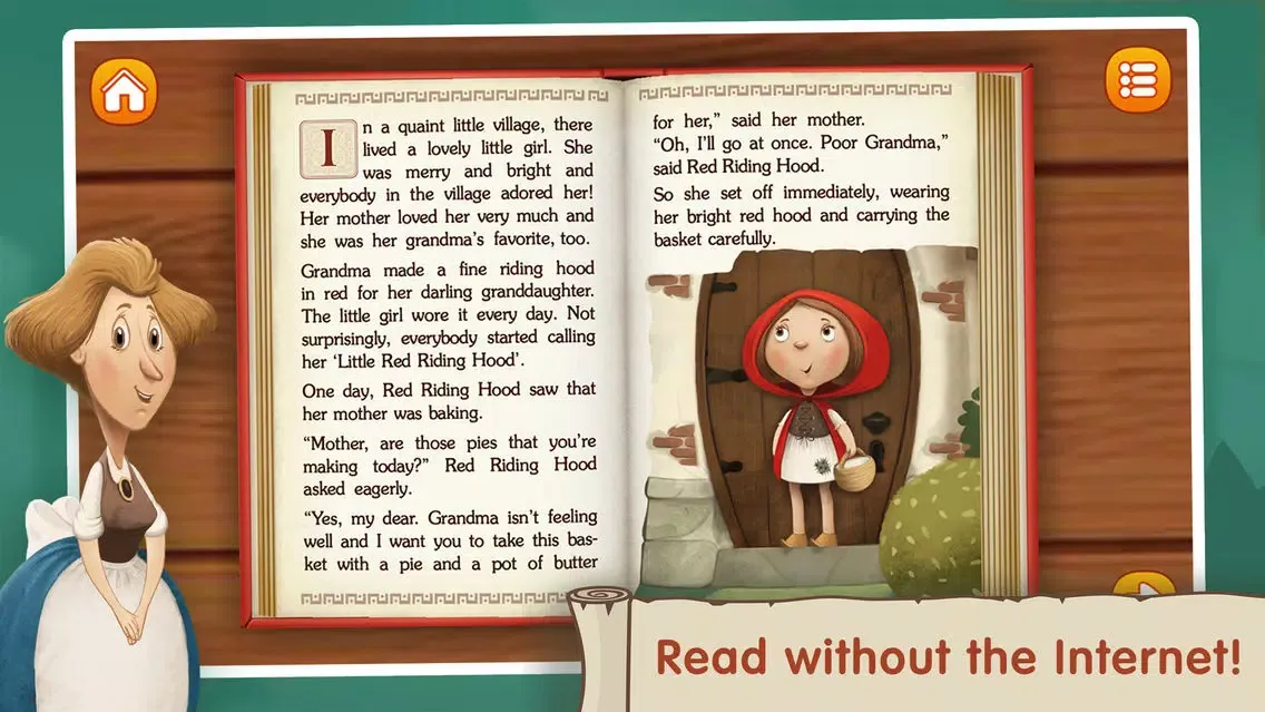 The Little Red Riding Hood ~ Fairy Tale for Kids应用截图