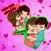 Cute Love Couple chat Stickers