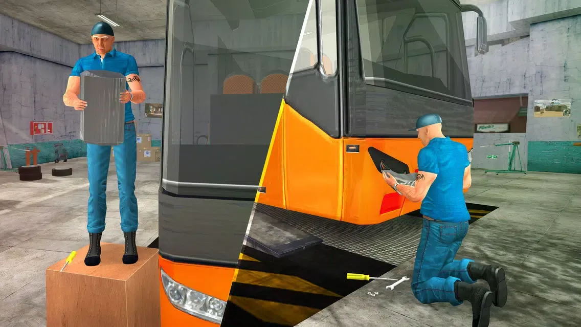 Ảnh chụp màn hình của Bus Mechanic Simulator – Scrap Mechanic Garage