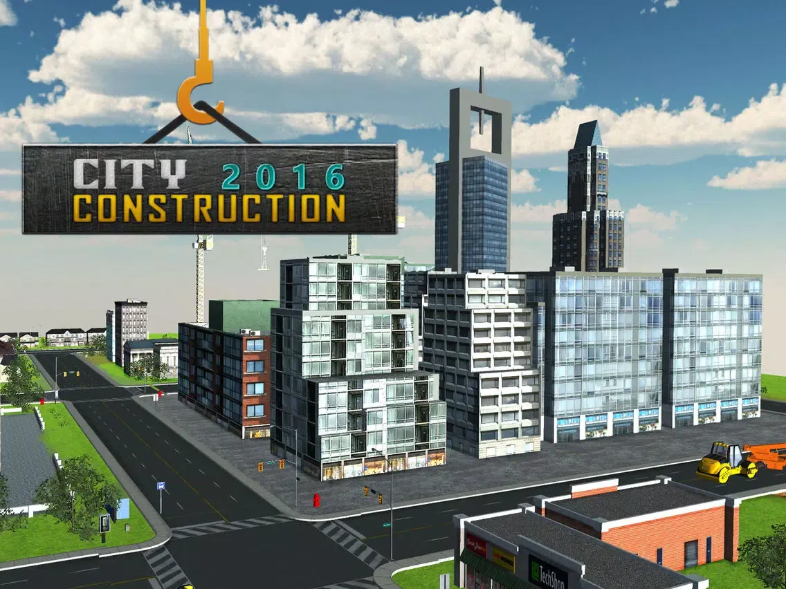City Construction 2016 – 3D Heavy Cranes and Truck Simulation iPad  Screenshots