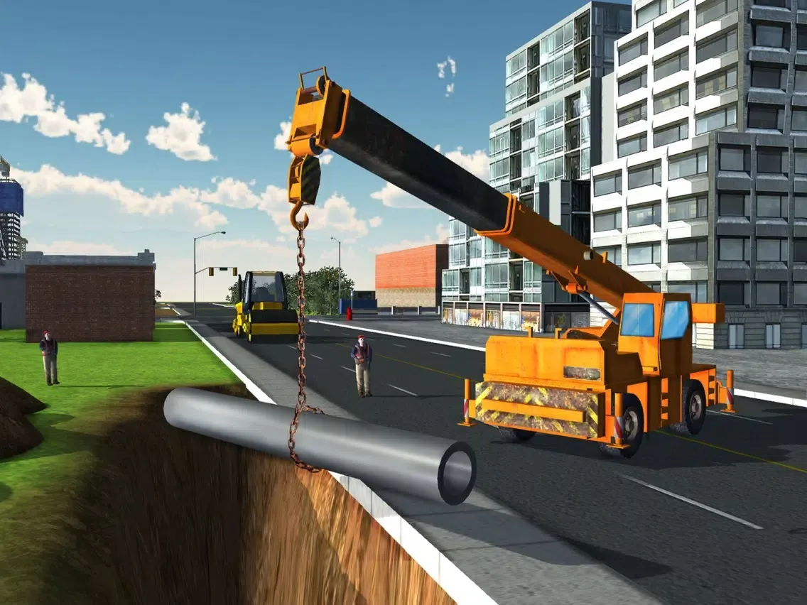City Construction 2016 – 3D Heavy Cranes and Truck Simulation iPad  Screenshots