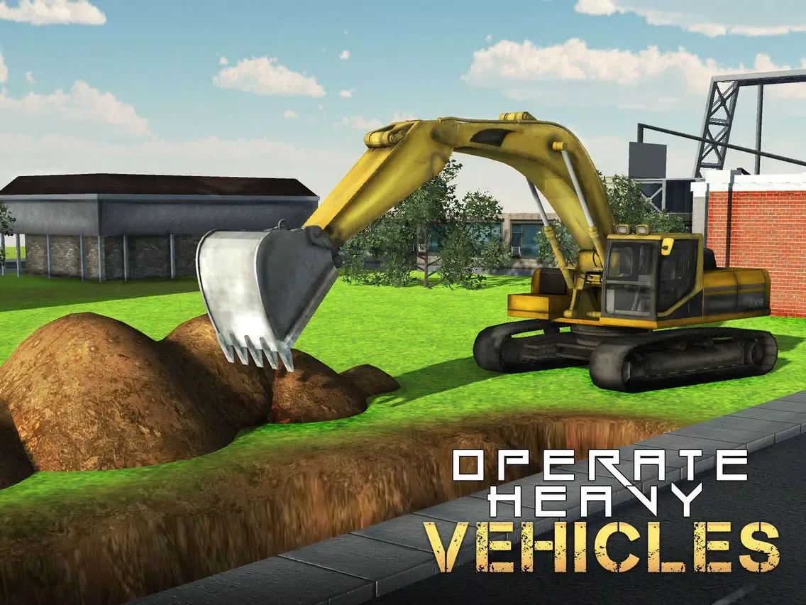 City Construction 2016 – 3D Heavy Cranes and Truck Simulation iPad  Screenshots