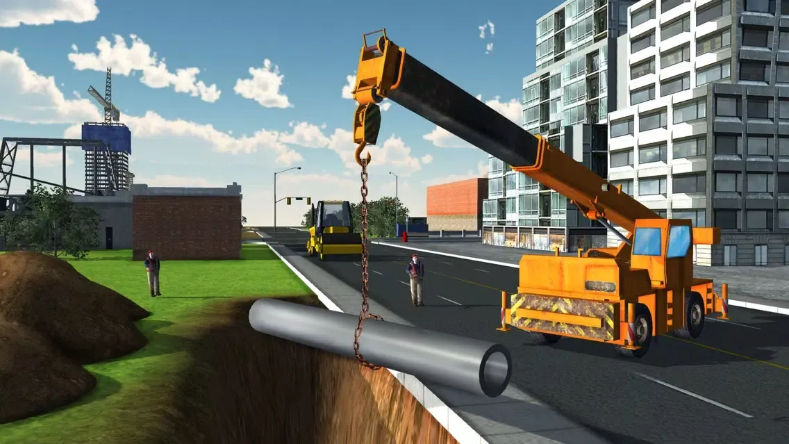 City Construction 2016 – 3D Heavy Cranes and Truck Simulation Screenshots
