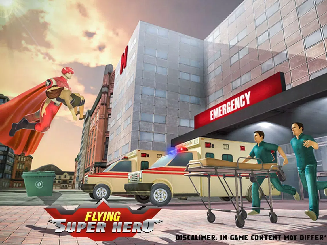 Capturas de pantalla de Flying Superhero Rescue – A Superheroes Game iPad 