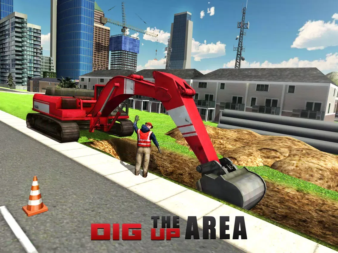 Tangkapan layar Heavy Excavator Crane Simulator 3D – A PRO construction truck driver challenge iPad 