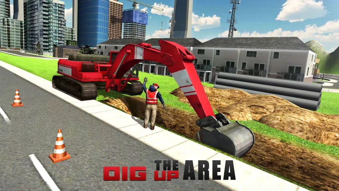 Tangkapan layar Heavy Excavator Crane Simulator 3D – A PRO construction truck driver challenge