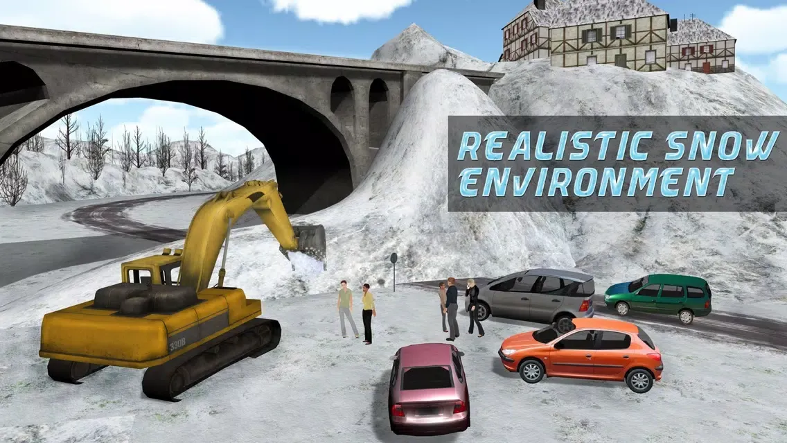 Capturas de tela do Heavy Snow Excavator Simulator – 3D Crane Truck Simulation Game