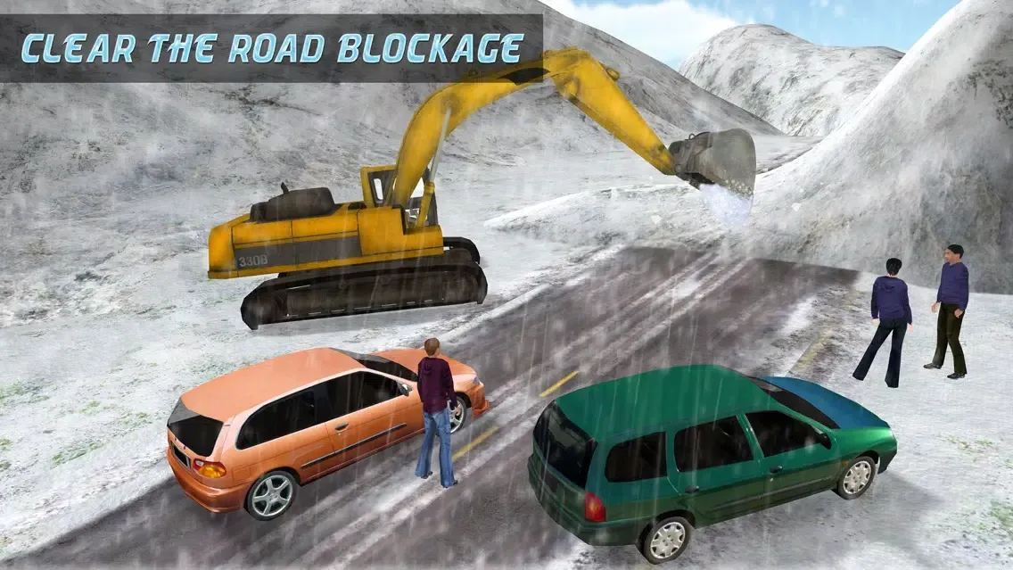 Capturas de tela do Heavy Snow Excavator Simulator – 3D Crane Truck Simulation Game