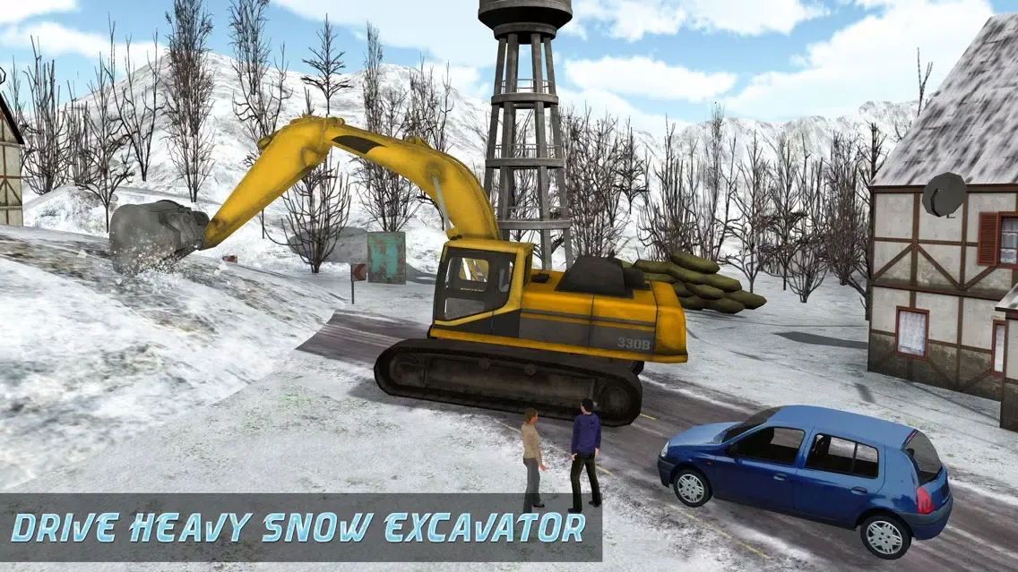 Capturas de tela do Heavy Snow Excavator Simulator – 3D Crane Truck Simulation Game
