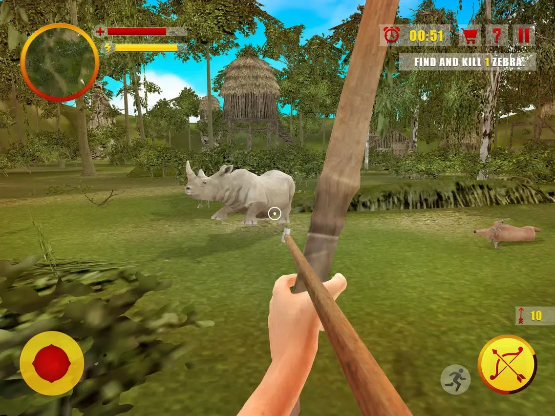 Ảnh chụp màn hình của Jungle Hunt Archery Master - Bow and Arrow Hunter iPad 