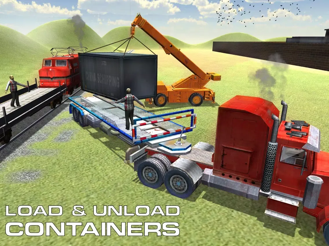 Capturas de pantalla de Loader Crane Simulator – Cargo Forklift Drive iPad 