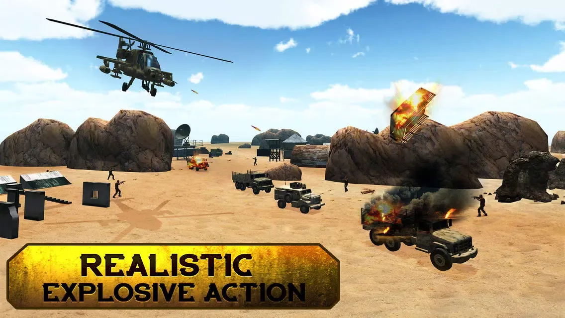 Скриншоты Mount Helicopter Combat 3D