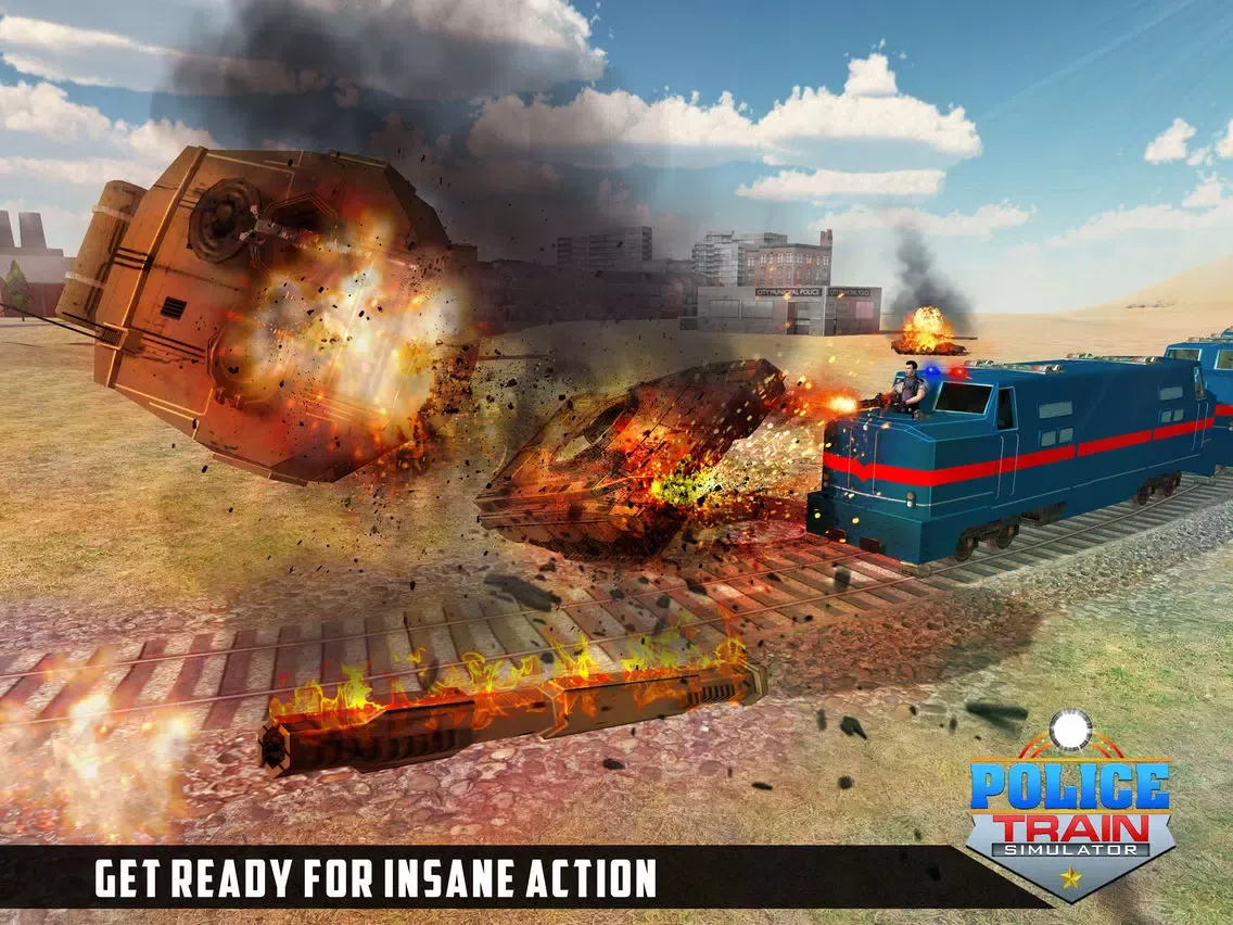 Screenshot di Police Train Simulator – The Gunship Battle Zone iPad 