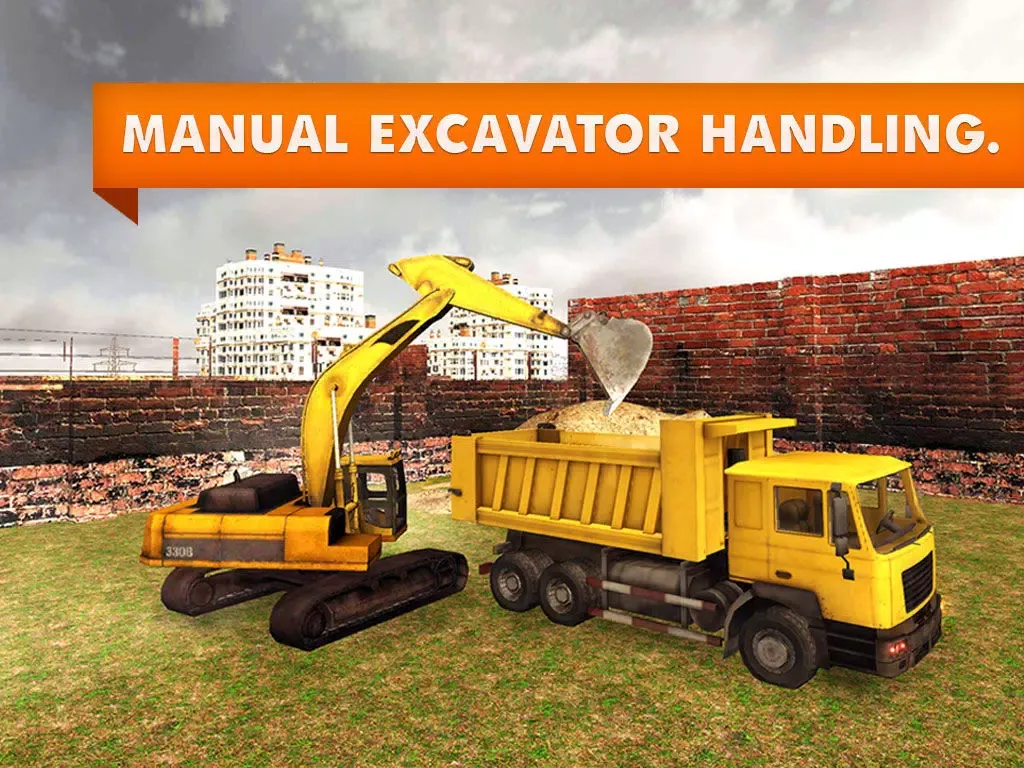 Zrzuty ekranu Sand Excavator Truck Simulator – real 3D construction crane game iPad 