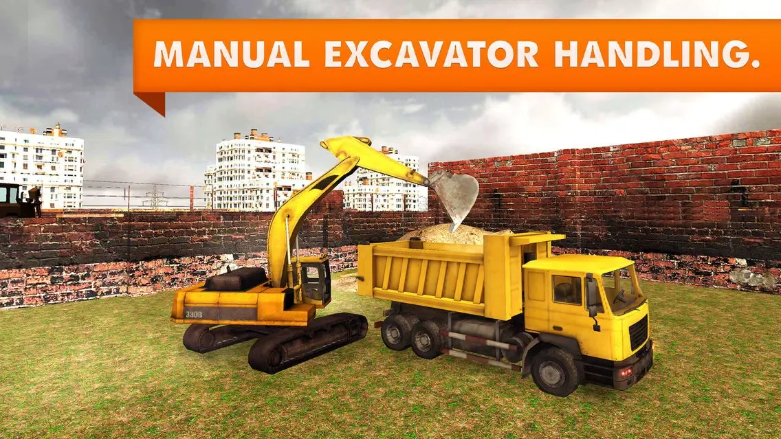 Zrzuty ekranu Sand Excavator Truck Simulator – real 3D construction crane game