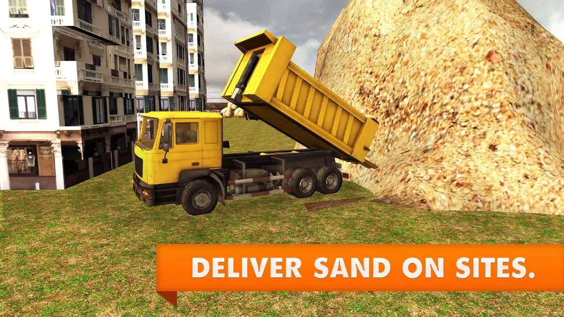 Zrzuty ekranu Sand Excavator Truck Simulator – real 3D construction crane game