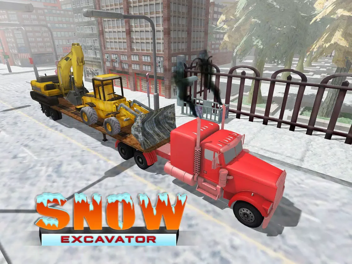 Tangkapan layar Snow Excavator Simulator 3D – Heavy truck operator game iPad 