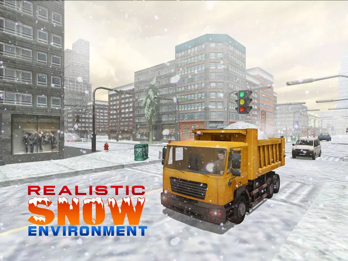 Tangkapan layar Snow Excavator Simulator 3D – Heavy truck operator game iPad 