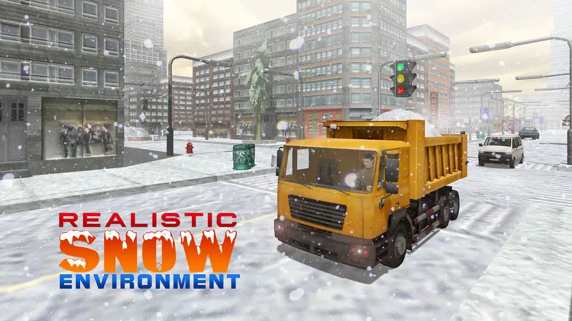 Tangkapan layar Snow Excavator Simulator 3D – Heavy truck operator game