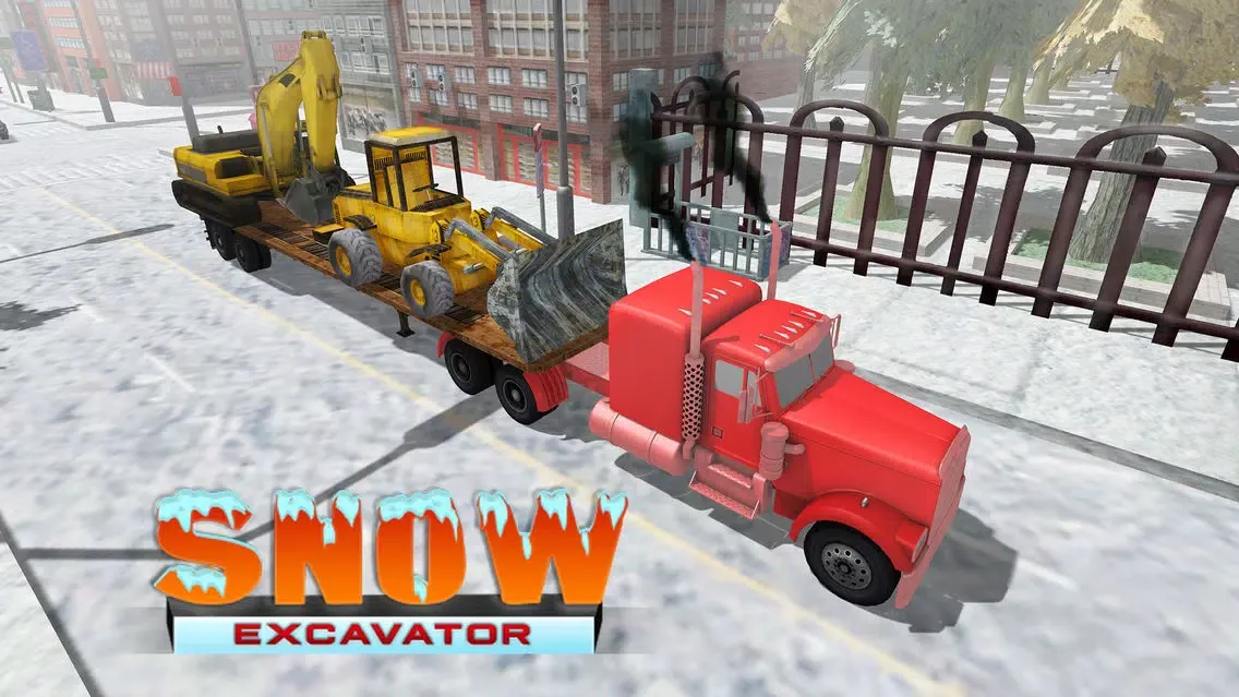 Tangkapan layar Snow Excavator Simulator 3D – Heavy truck operator game