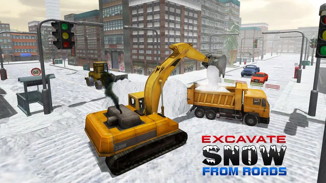 Tangkapan layar Snow Excavator Simulator 3D – Heavy truck operator game