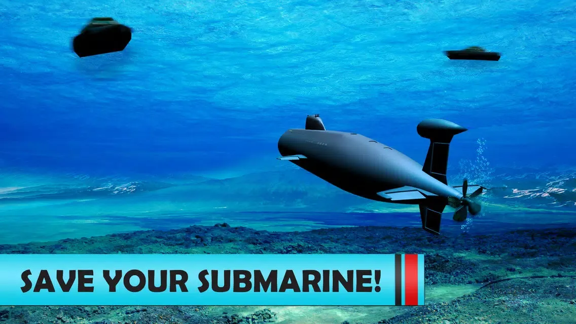 Captures d'écran de Navy War Submarine 3D