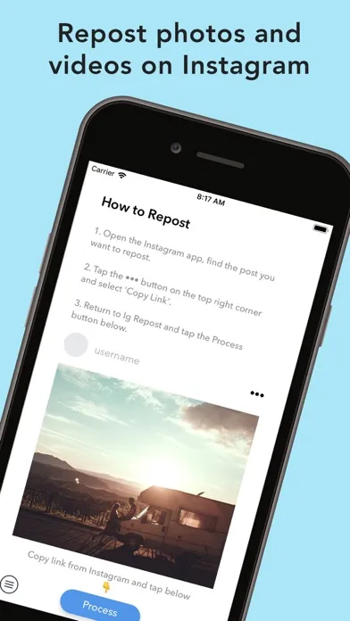 Capturas de tela do Repost #1 for Instagram
