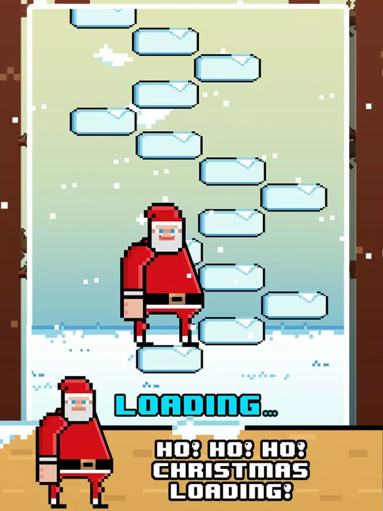 تصاویر Santa Christmas Ice Hop - Fly Fist of Fury Game! iPad 