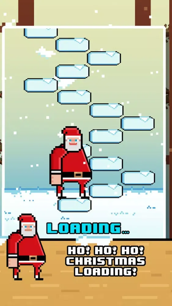 تصاویر Santa Christmas Ice Hop - Fly Fist of Fury Game!