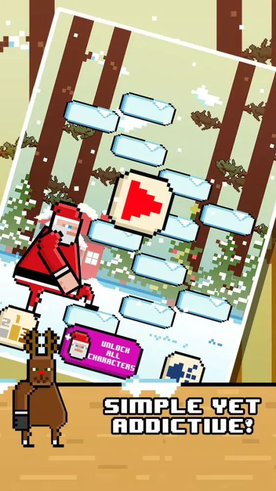 تصاویر Santa Christmas Ice Hop - Fly Fist of Fury Game!