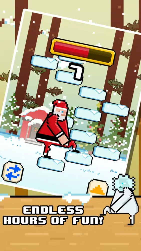 تصاویر Santa Christmas Ice Hop - Fly Fist of Fury Game!