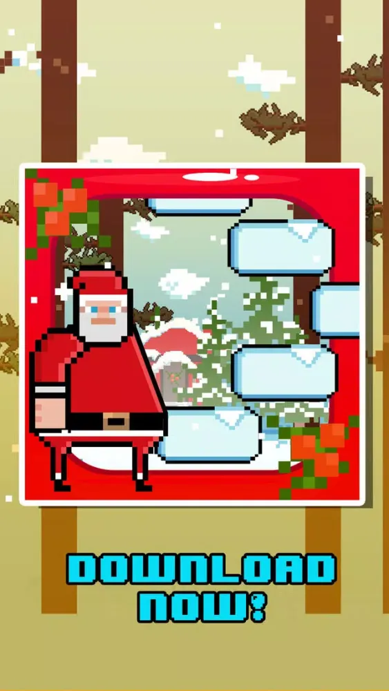 تصاویر Santa Christmas Ice Hop - Fly Fist of Fury Game!