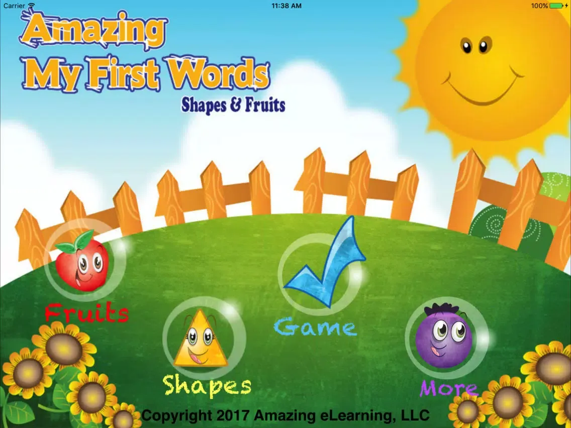My First Words - Shapes and Fruits iPad 应用截图