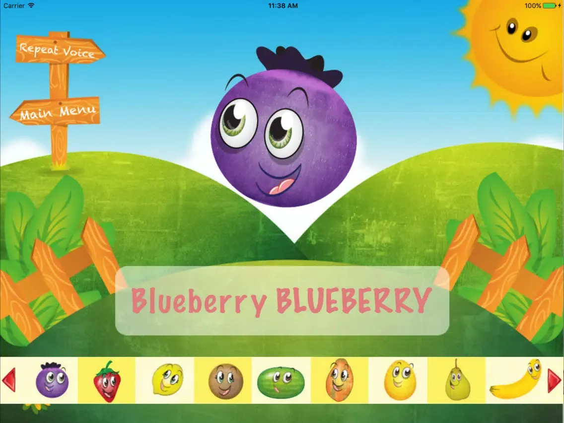 My First Words - Shapes and Fruits iPad 应用截图