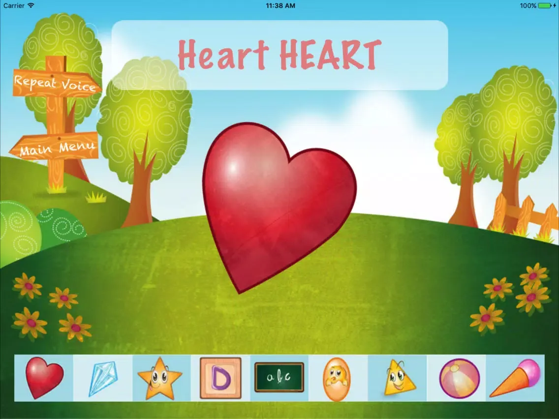 My First Words - Shapes and Fruits iPad 应用截图