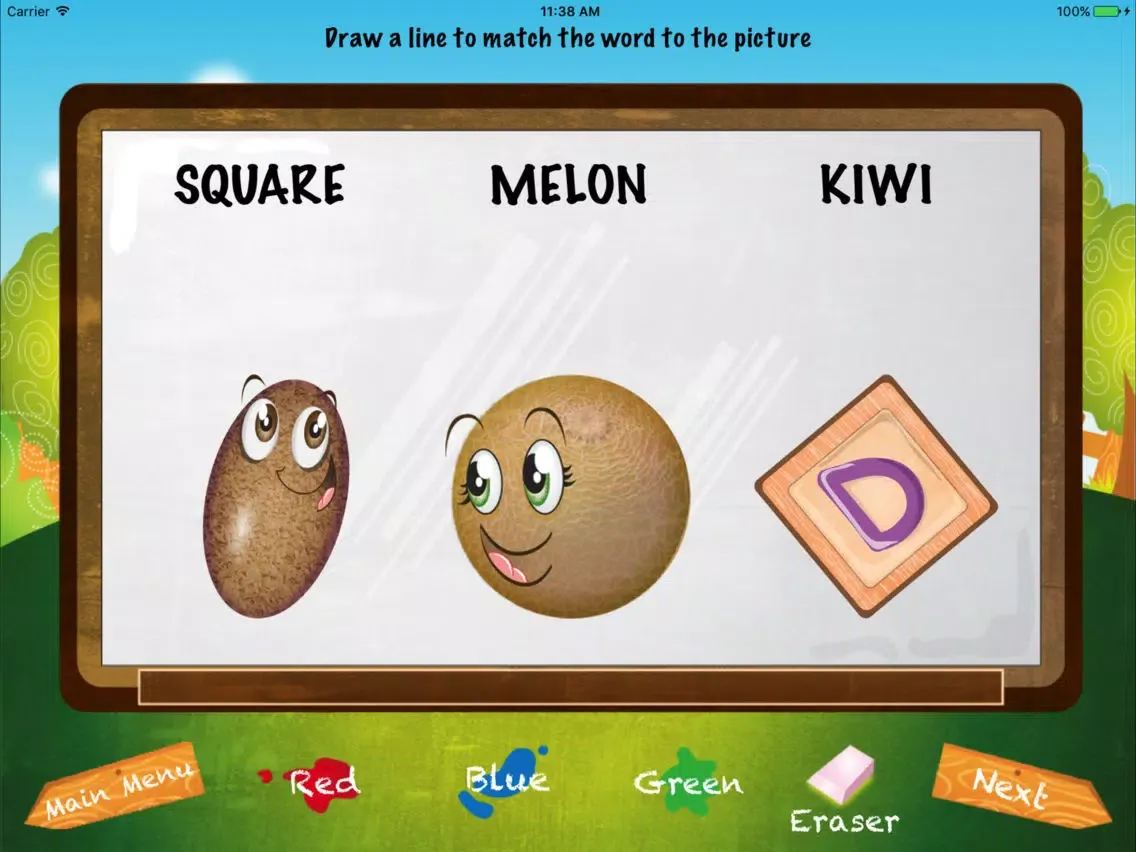My First Words - Shapes and Fruits iPad 应用截图
