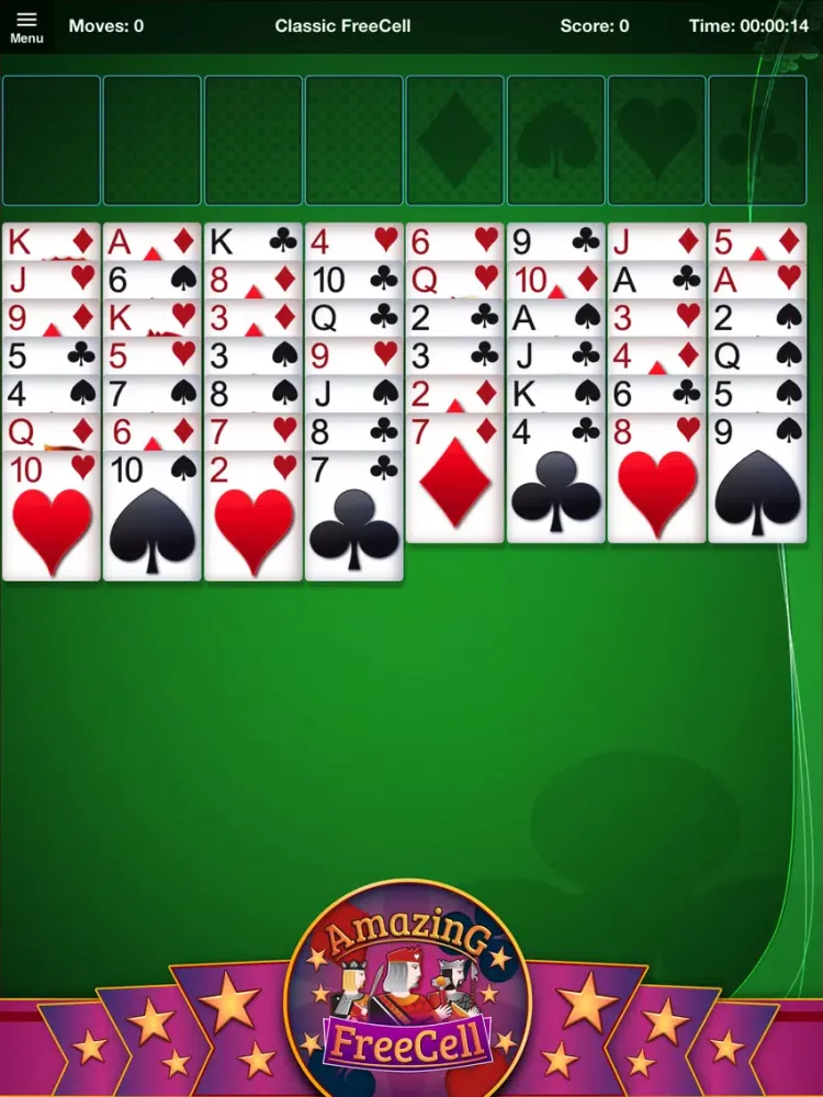 Capturas de pantalla de Amazing FreeCell Solitaire iPad 