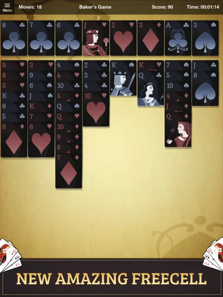 Capturas de pantalla de Amazing FreeCell Solitaire iPad 