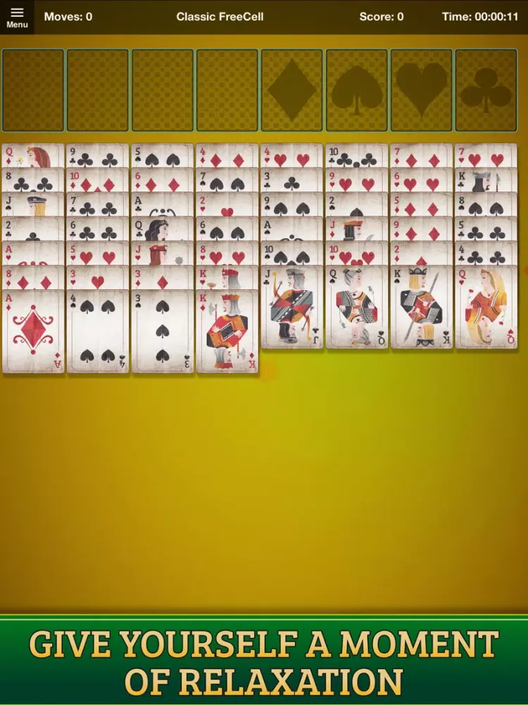 Capturas de pantalla de Amazing FreeCell Solitaire iPad 