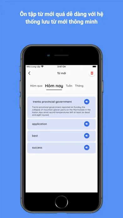 Ảnh chụp màn hình của Luyện Tiếng Anh cho học sinh