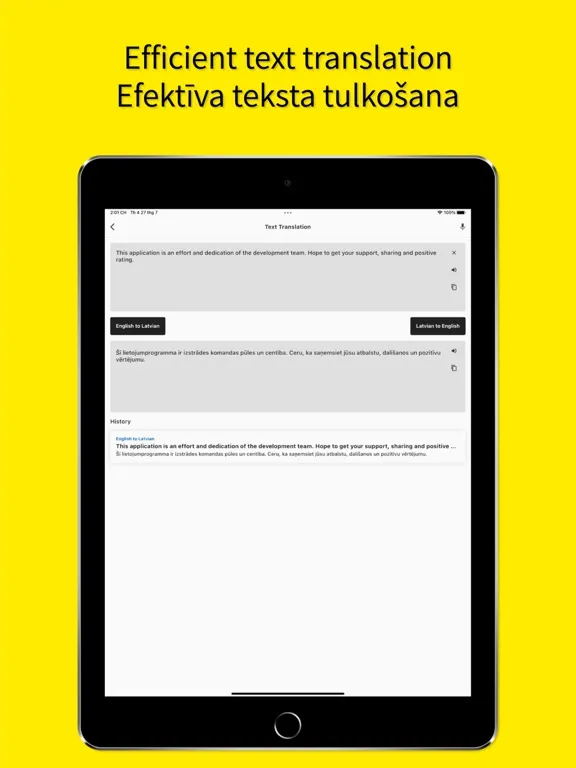 English to Latvian Tulkotājs iPad  Ekran Görüntüleri