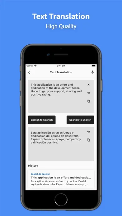 Zrzuty ekranu Spanish - English : Translator
