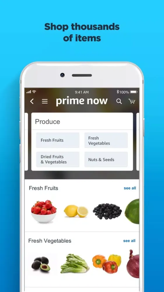 Amazon Prime Now Ekran Görüntüleri