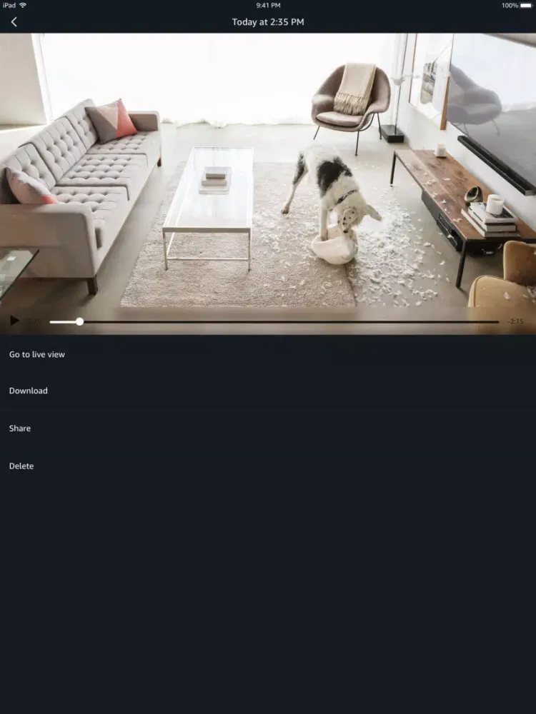 Amazon Cloud Cam iPad 應用截圖