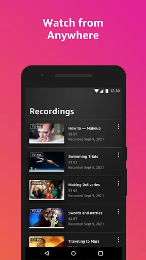 Capturas de tela do Amazon Fire TV